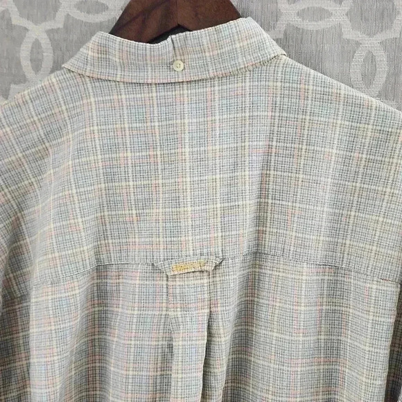 Vintage GANT Boston Cord Checker Textured Button Up Short sleeve Men's Shirt - Picture 3 of 9